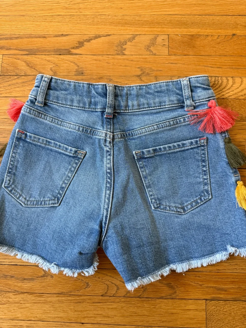 EUC Mini Boden Tassel Denim Shorts